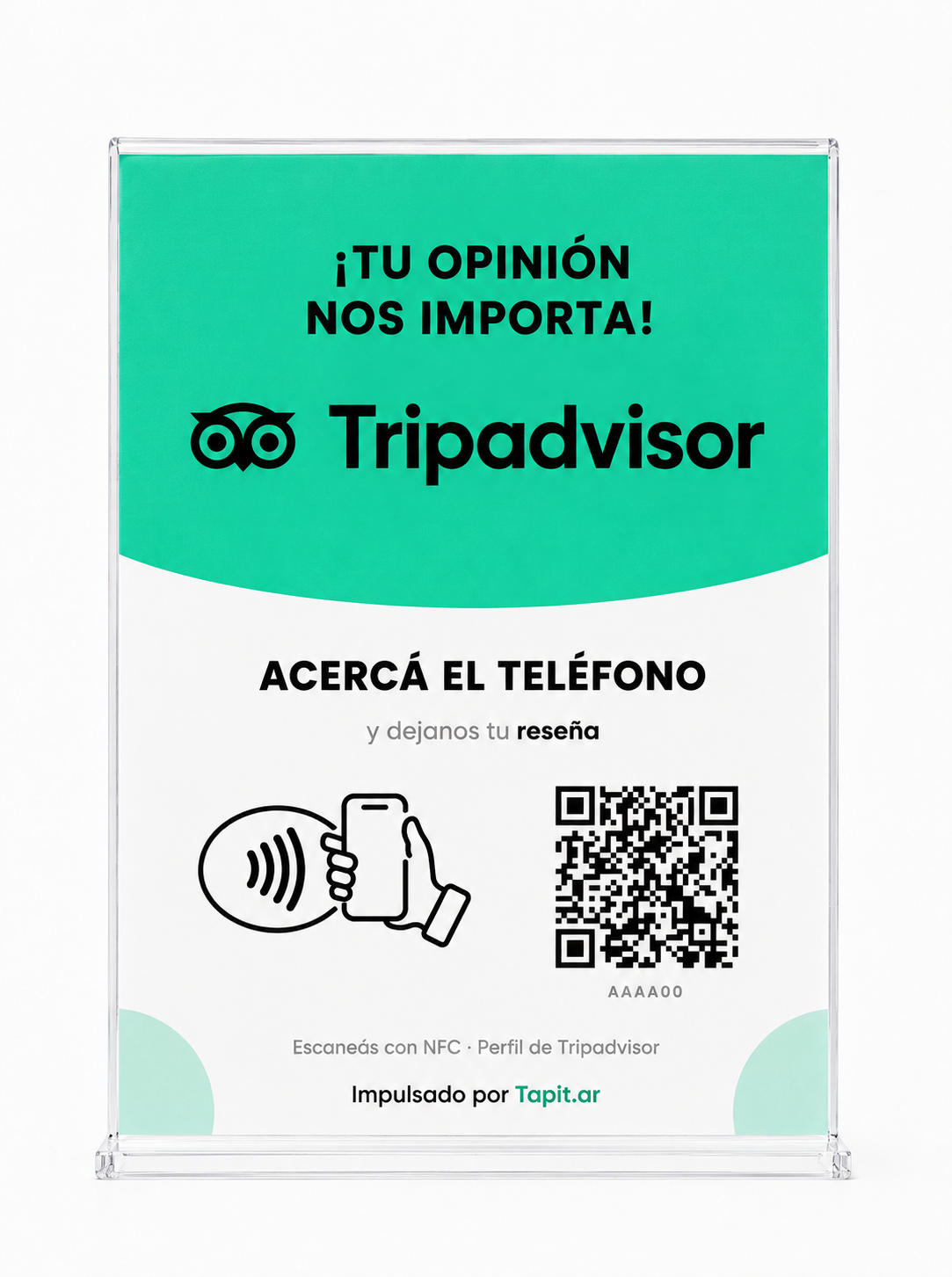 Cartel Tapit para Tripadvisor